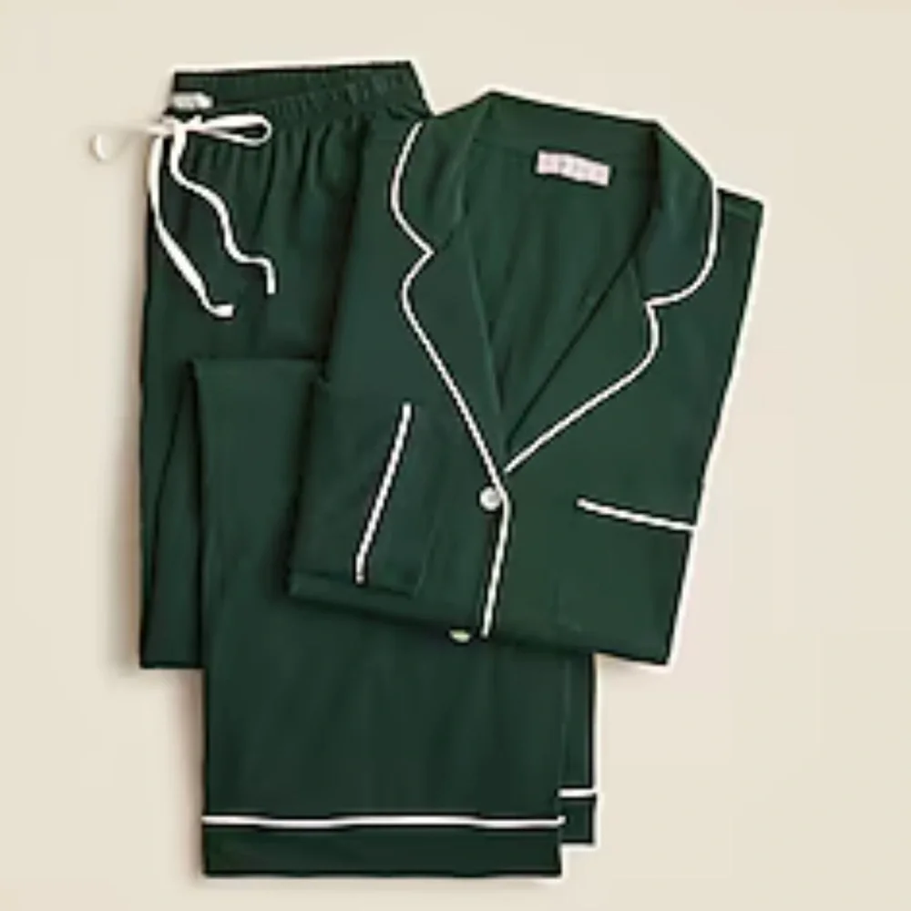 J crew Dreamy cotton-blend pajama TOP